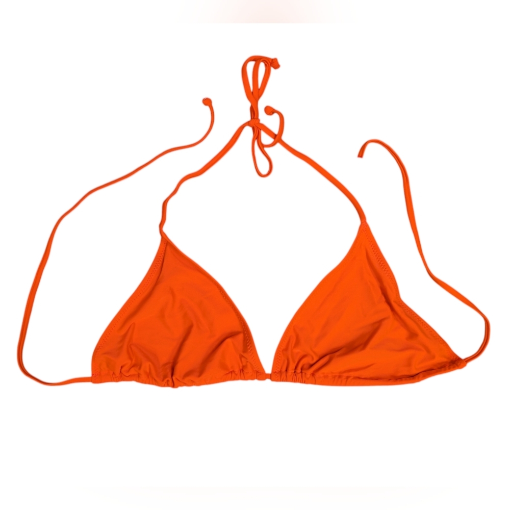 Vibrant Orange Triangle Bikini Top XL
